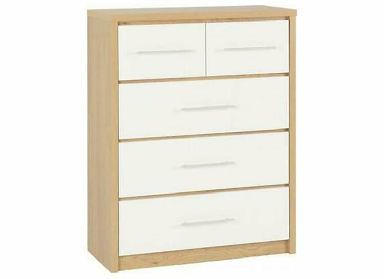 Ville 3 + 2 Chest  White.