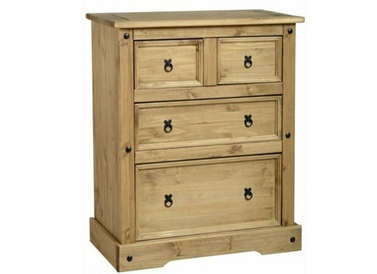 Colmar 2 + 2 Chest  Waxed Pine