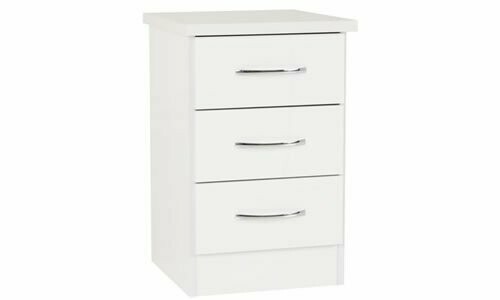 White Nice 3 Dr Locker - White Gloss