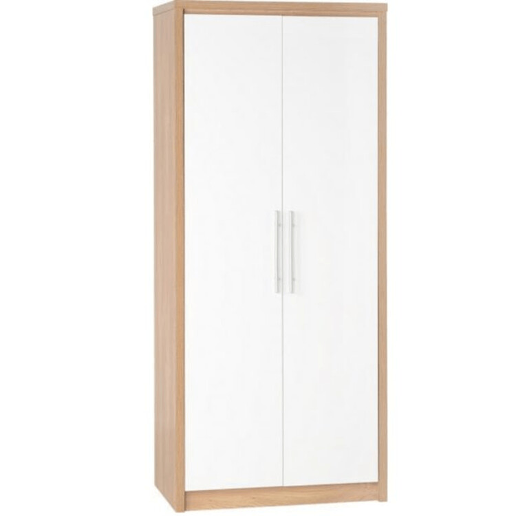 2 Door White Ville Robe