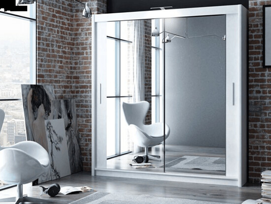 Malta 2m Slide Robe - White