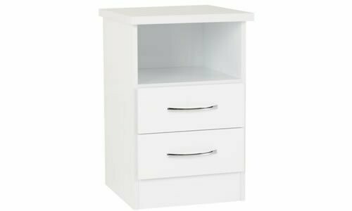 White Nice 2 Dr Locker - White Gloss
