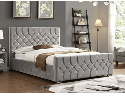 4.6 Galway Bed Frame Light Grey