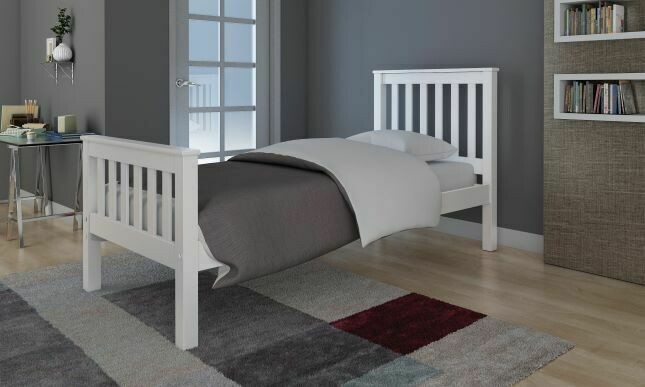 Raye 3ft White Bed Frame
