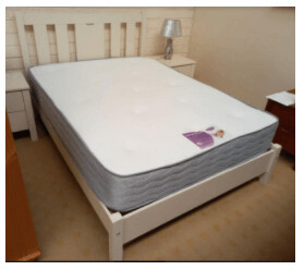 .Jess 4.6 Ivory Bed Frame. Floor Model.