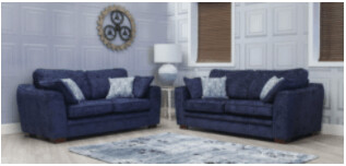 Trent 2 Seater Midnight Blue