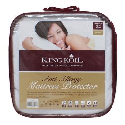 King Koil Anti Allergy Mattress Protector 4.6 & 5ft IN STOCK.