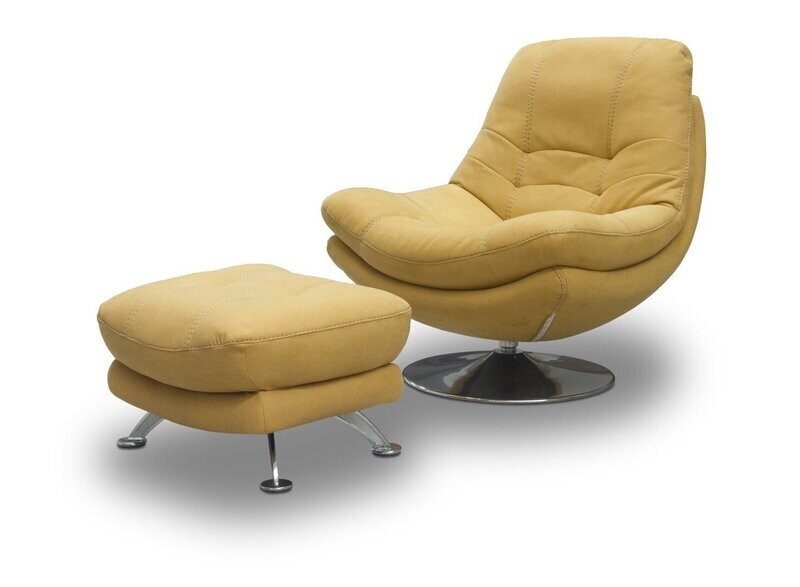 Anna Chair Only Yellow.Foot-Stool optional.