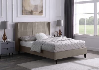 Amely 4.6 Oyster Bed Frame.