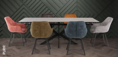 Bristol Table & 6 Swivel Chairs