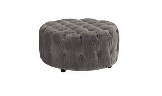 Darwin Grey Foot Stool. LEAD TIME 2-3 WEEKS.
