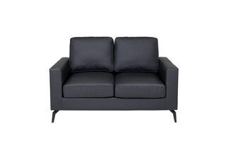 Ral 2 Seater Black Pu Couch.DELIVERY LEAD TIME 2-3 WEEKS.