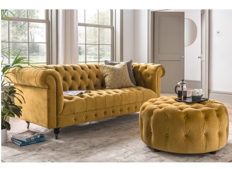 Darwin 3 Seater Mustard