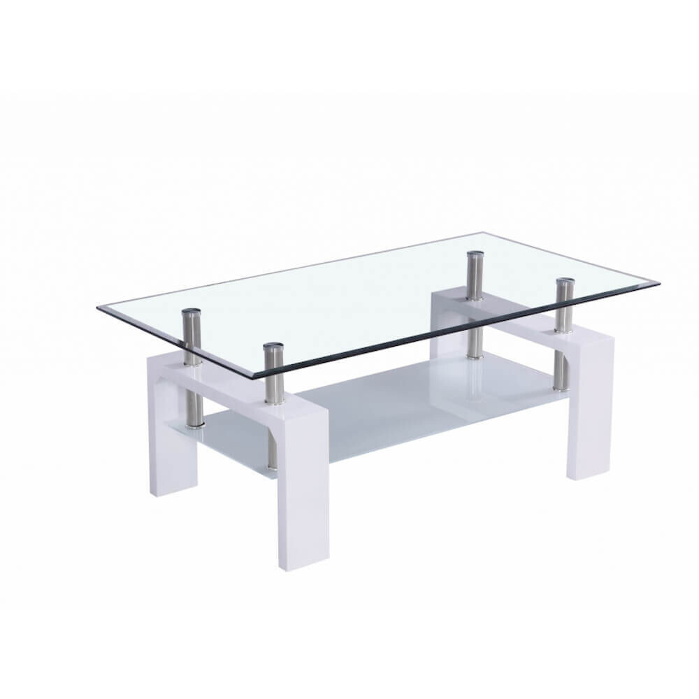 Cal Coffee Table White IN STOCK