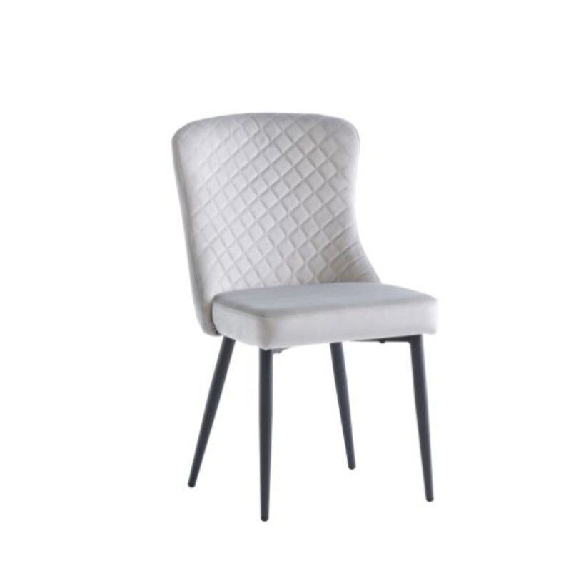 Haley Grey Chair Silver