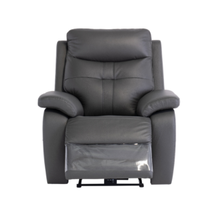 Sophie Leather Armchair Electric Charcoal