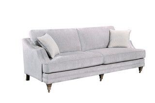 Bologna 4 Seater Fixed Back Silver