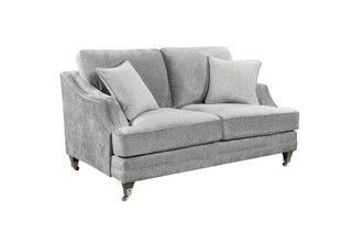 Bologna 2 Seater Fixed Back Silver