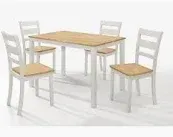 Wren Grey /Oak Table & 4 Chairs