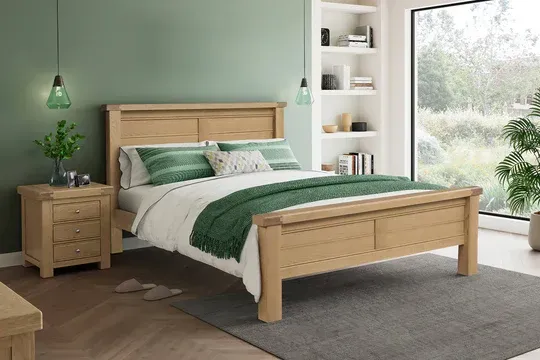 Dell 6ft Oak Bed Frame