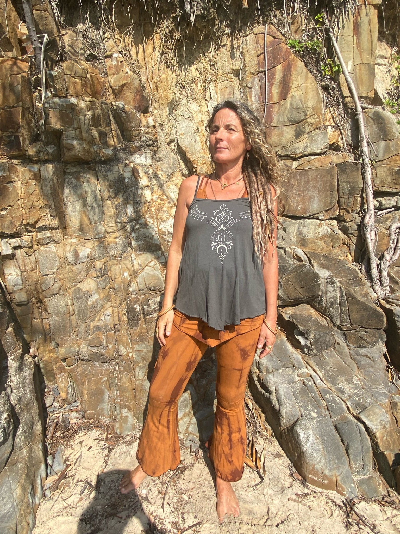 Ornate Neckline Bamboo flow Top