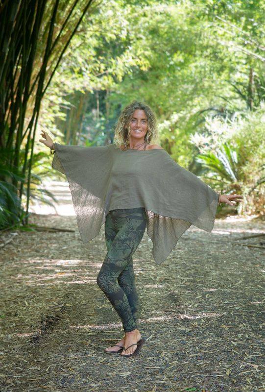 Cotton Muslin Poncho Top