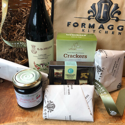 Wine and Cheese Gift Basket or Gift Tote - Small