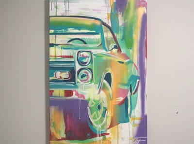 "Joy Ride" Pontiac GTO Artwork | 24x36" Original