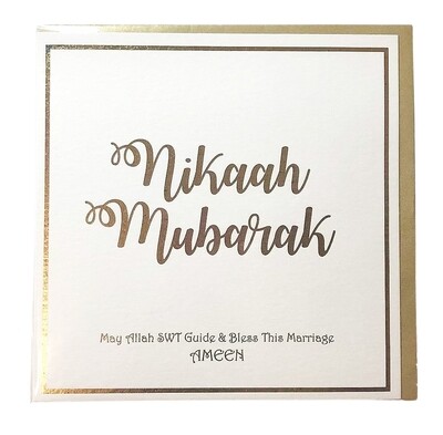 Nikaah Mubarak - gold Card