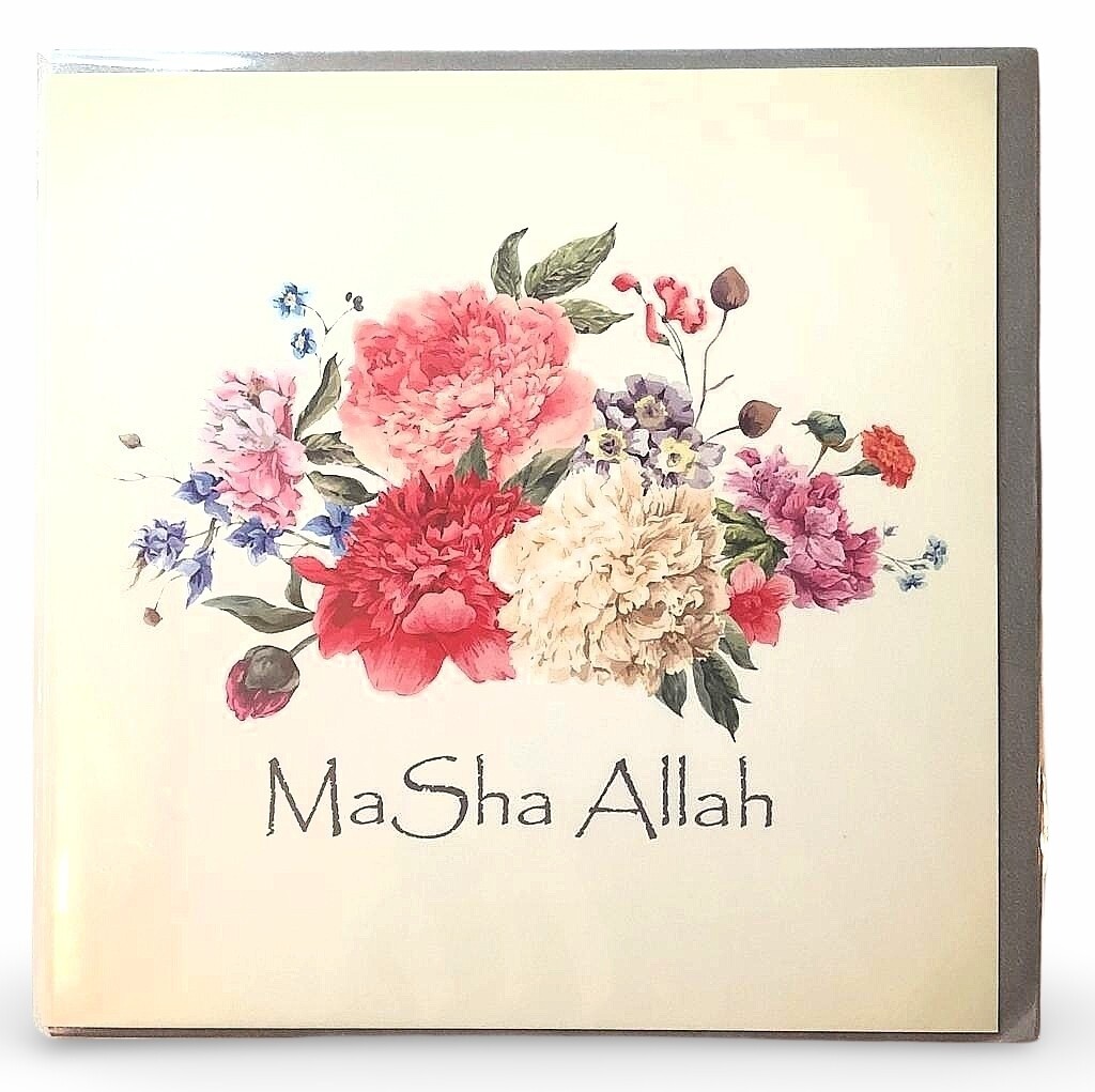 Ma sha Allah Card - flower bundle