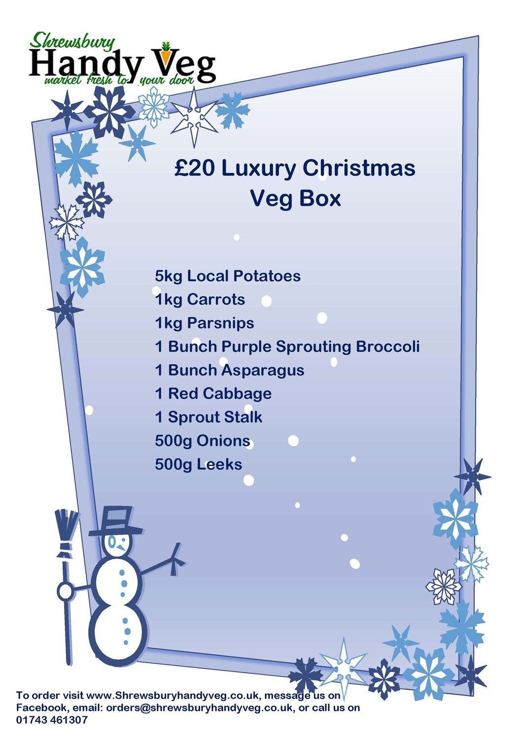 £20 Luxury Christmas Veg Box