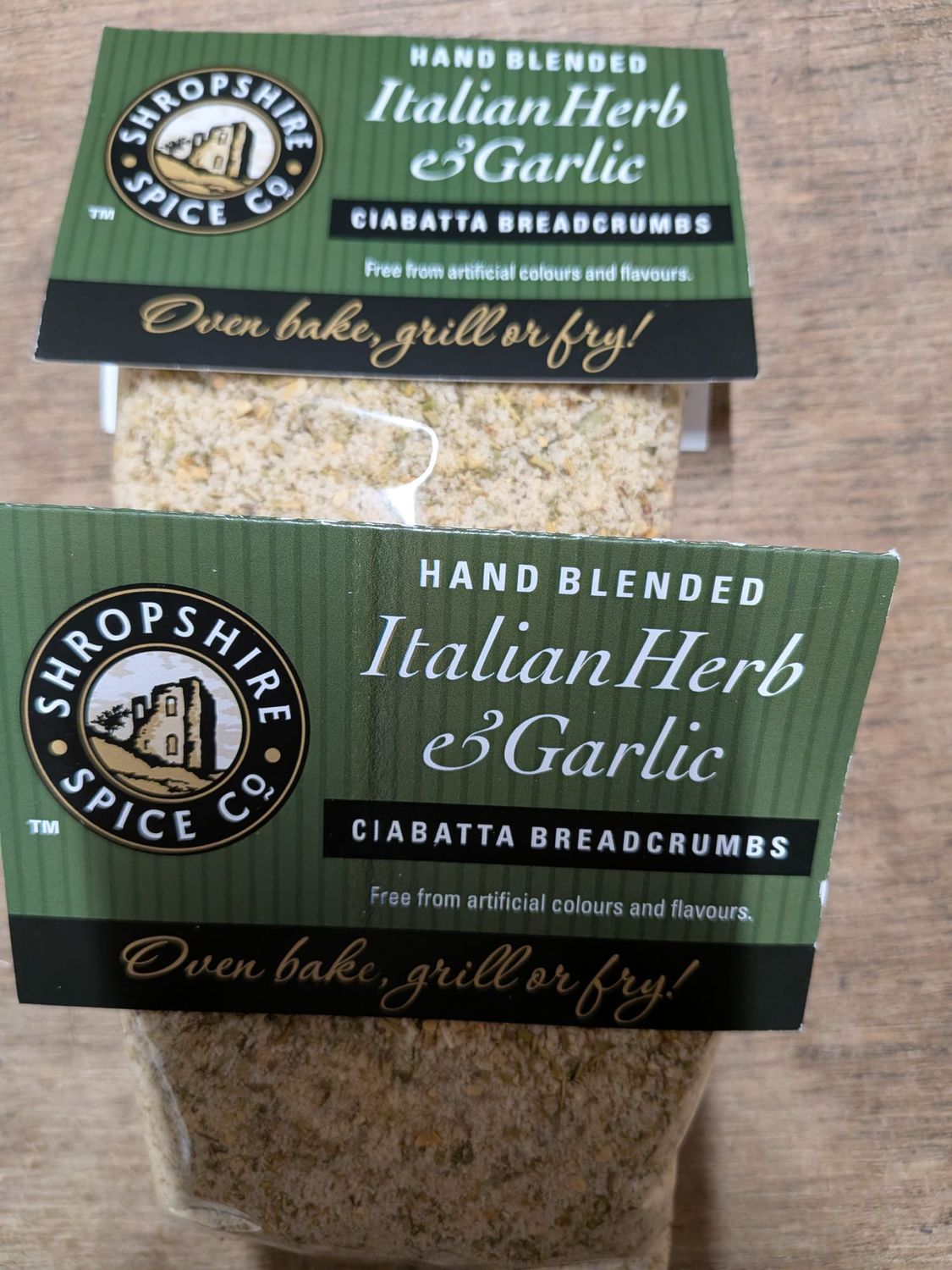 Ciabatta Breadcrumbs Coatings - Italian Herb &amp; Garlic