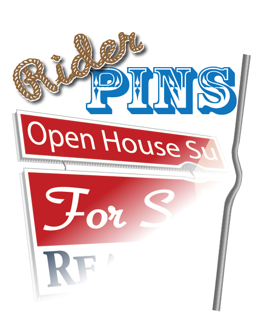 Rider Pins For Signs 8 Rider Pins For Signs 8"