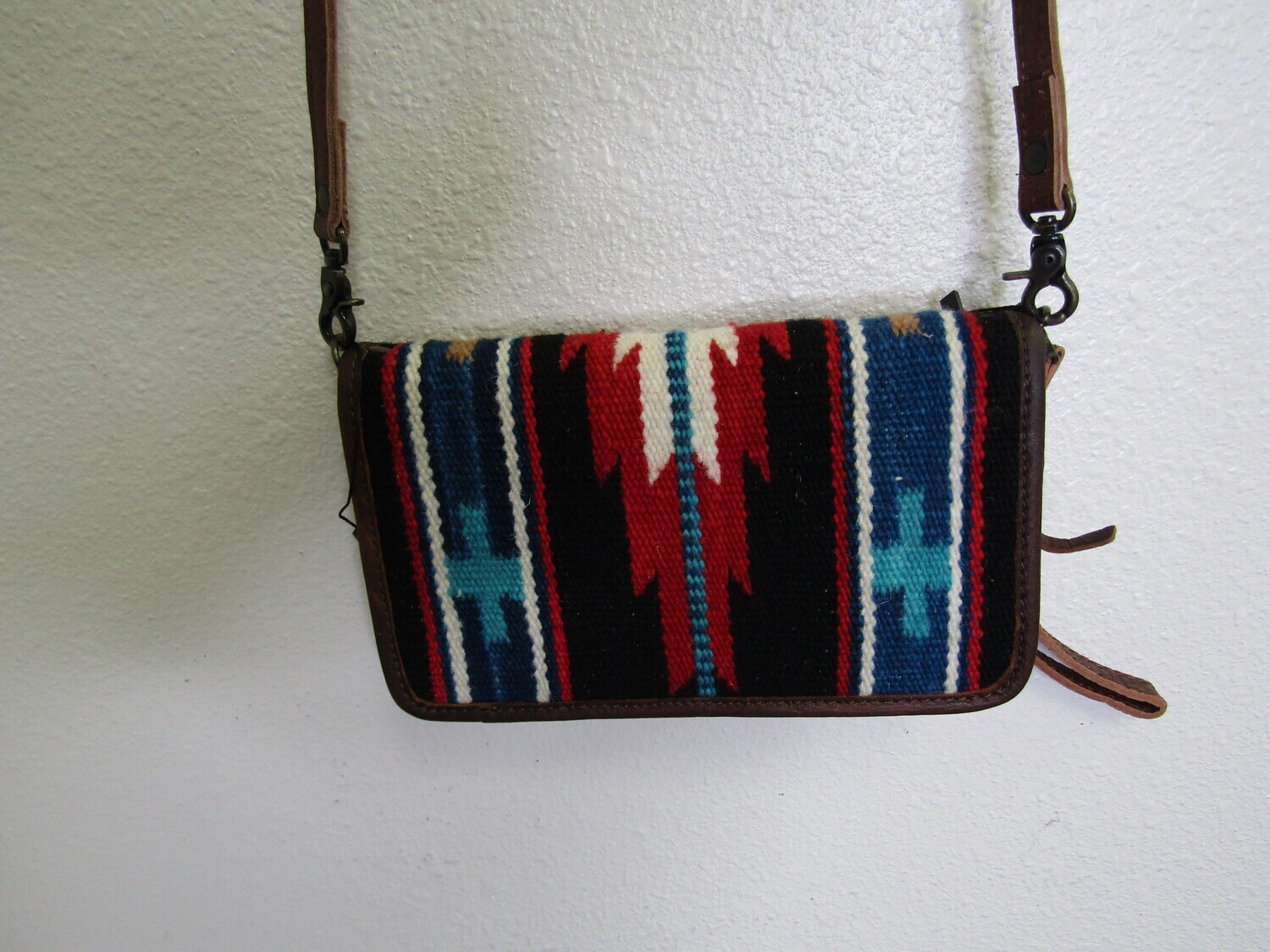 AD Crimson &amp; Black Serape Wallet