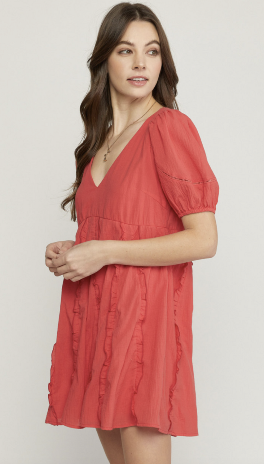 ENTRO Red Summer Dress