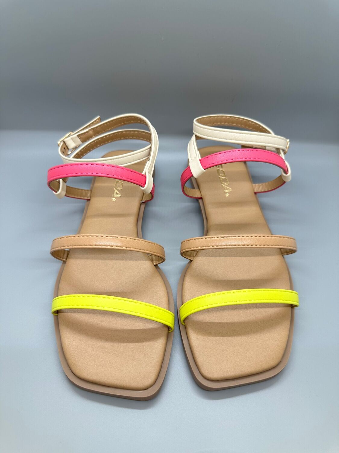 SODA Neon Strappy Sandal