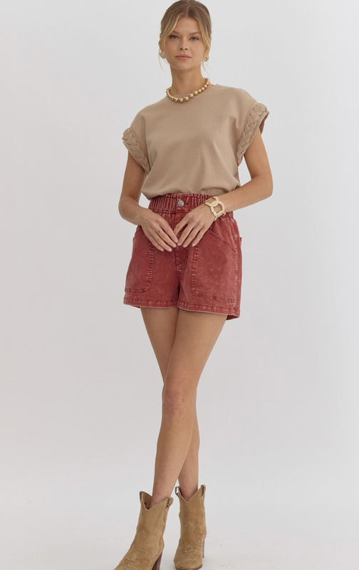 ENTRO Acid Paperbag Shorts
