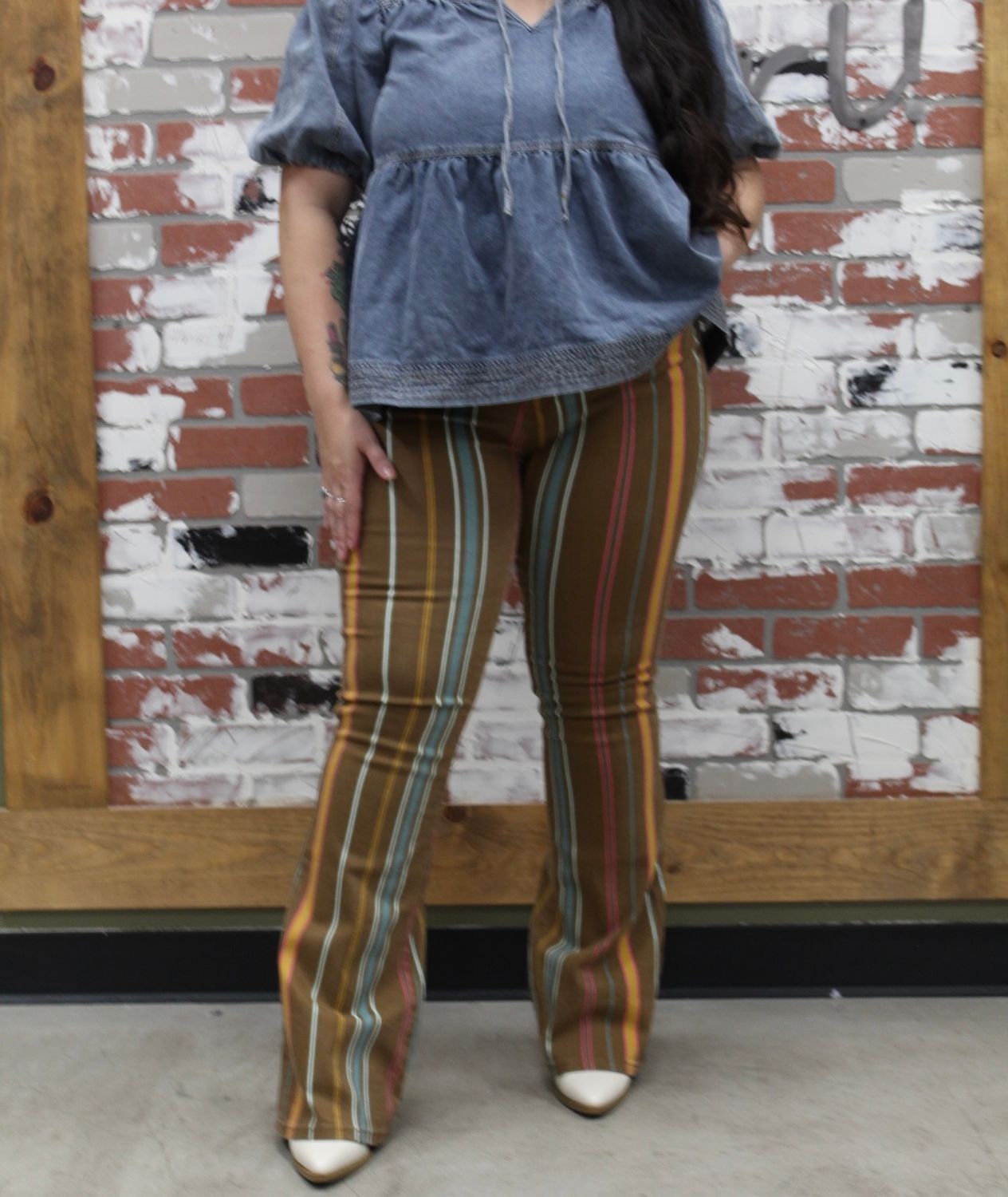 JB Brown Multi Striped Flare