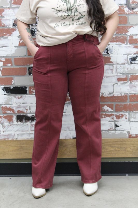 JB HW Burgundy Jeans