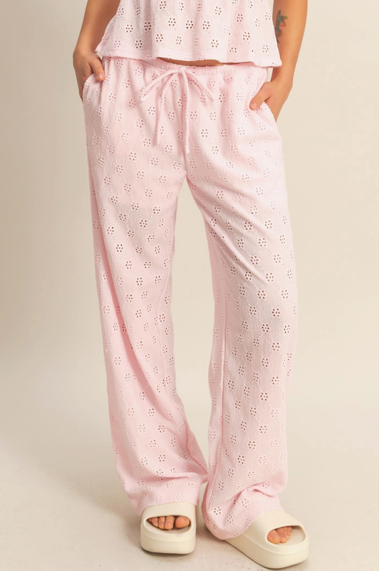 HF Pink Eyelet Pants