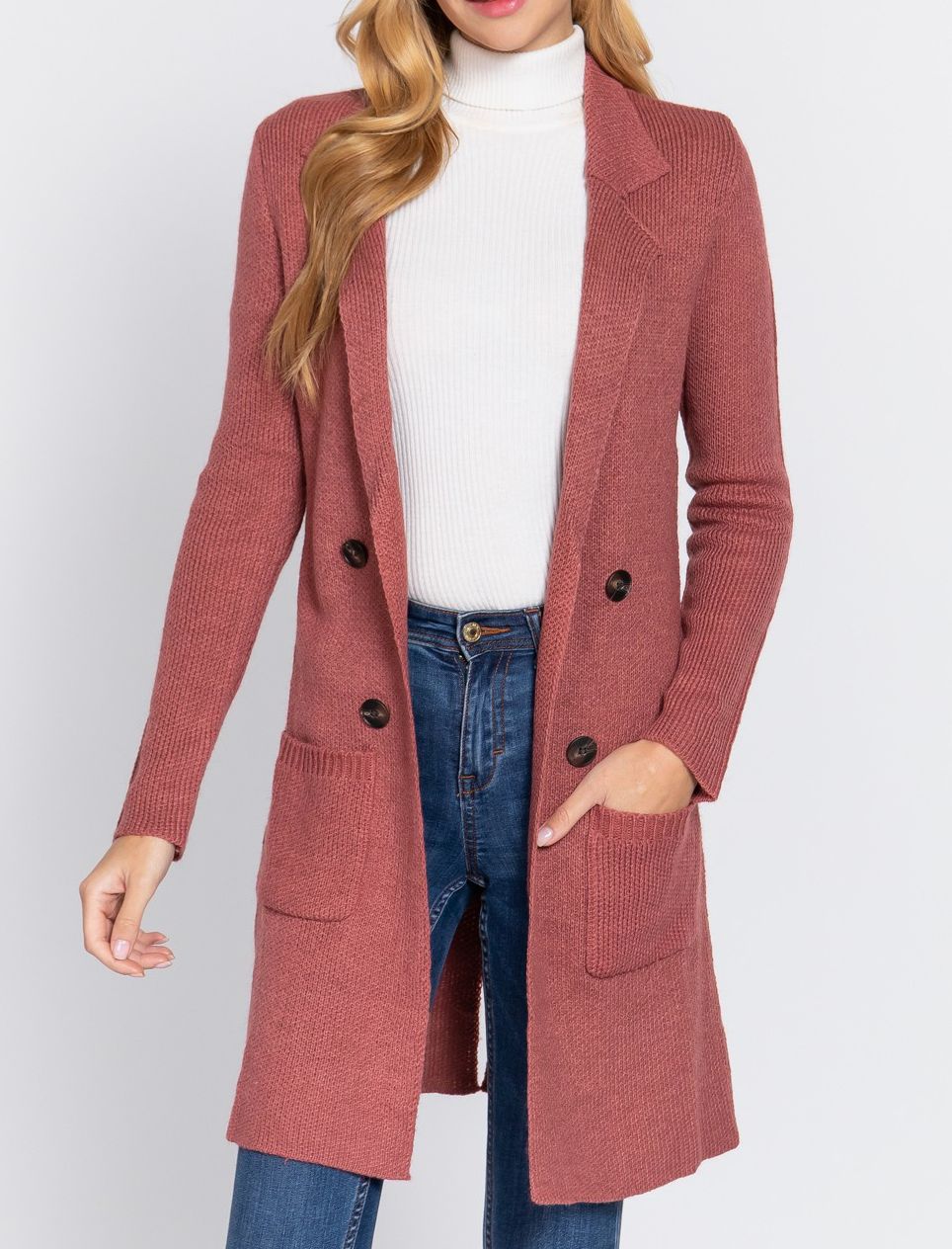 AB Rusty Pink Sweater Jacket