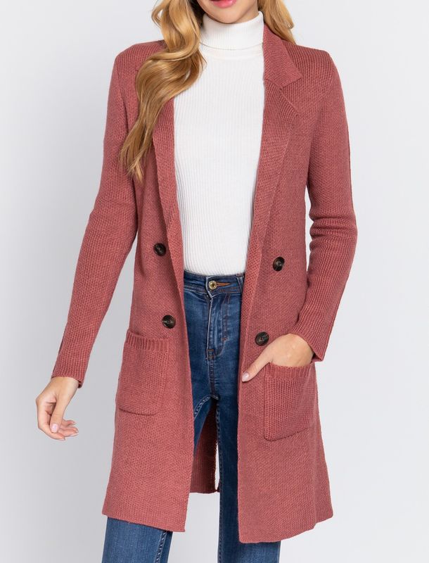 AB Rusty Pink Sweater Jacket