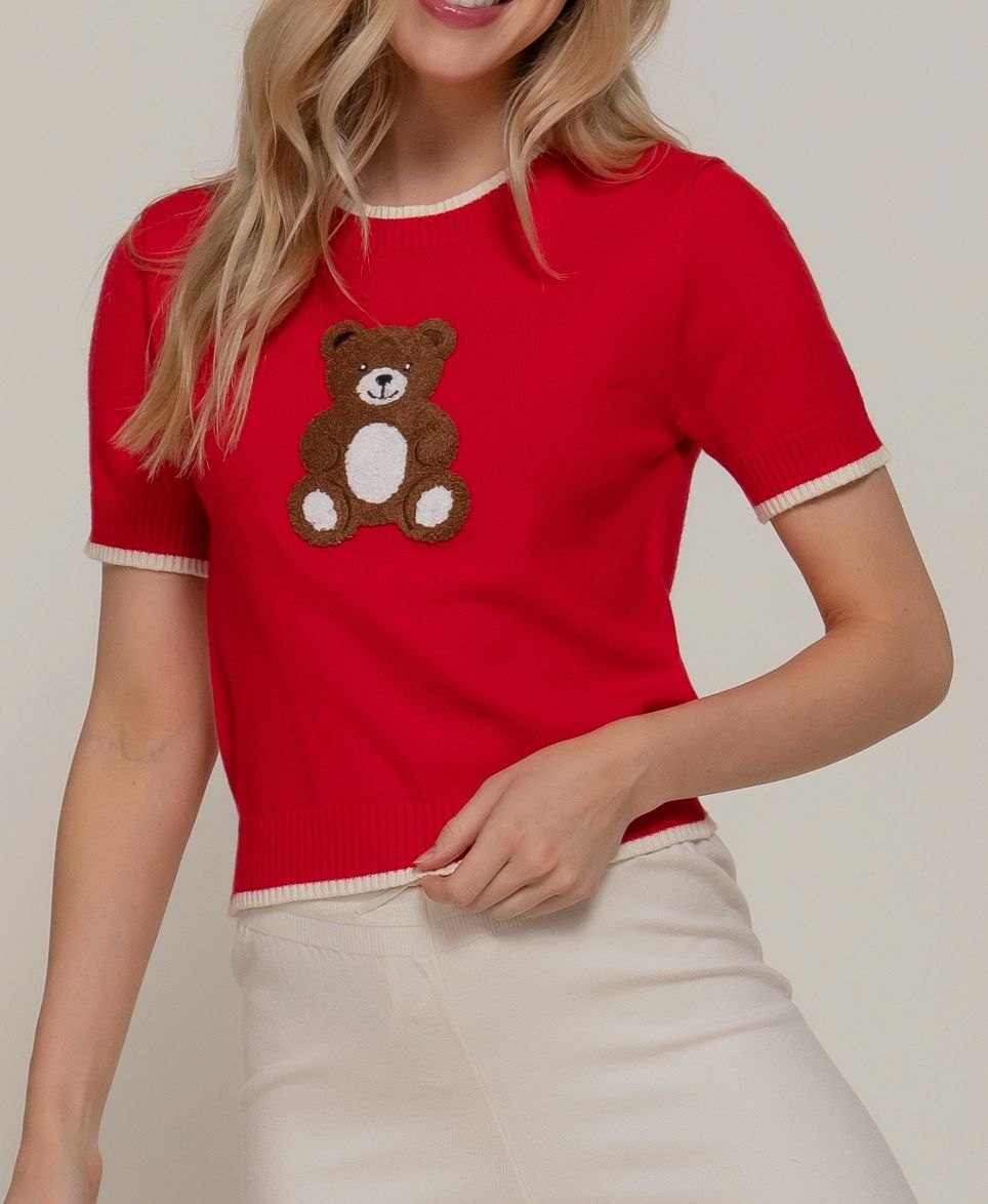 AB Red Bear Sweater