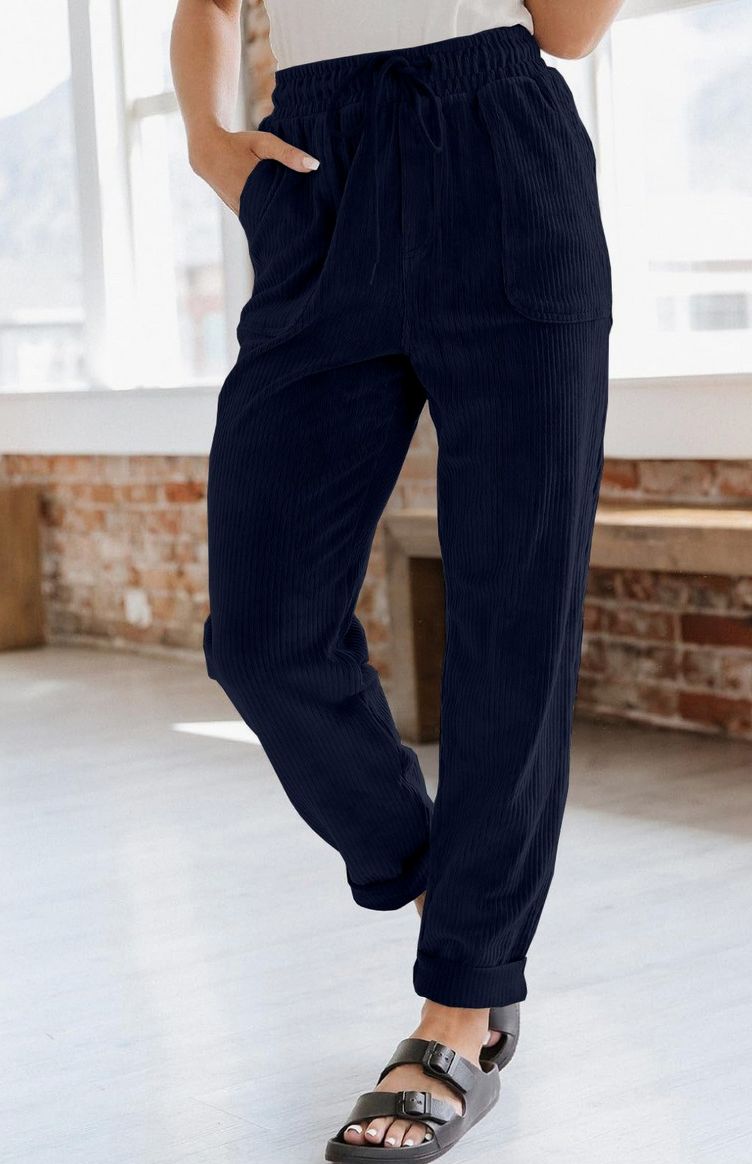 NINEXIS Navy Corduroy Bottoms