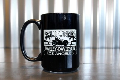 California Harley-Davidson® Black & White Sunset Logo Coffee Mug
