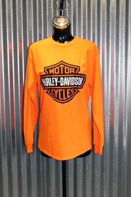 California Harley-Davidson® Men’s Bar & Shield on Orange LS