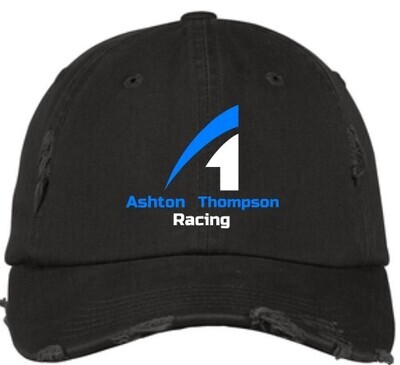Ashton Thompson Racing Embroidered Distressed Cap