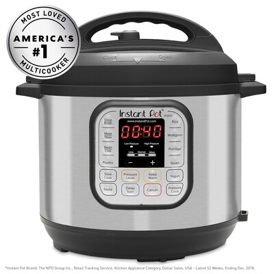 Instant Pot DUO60 6-Quart 7-in-1 Multi-Use Programmable Pressure Cooker, Slow Cooker, Rice Cooker, Sauté, Steamer, Yogurt Maker and Warmer / Originally $124 / Free expedited shipping!!