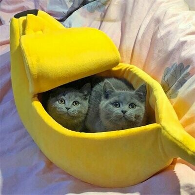 Banana Cat Bed