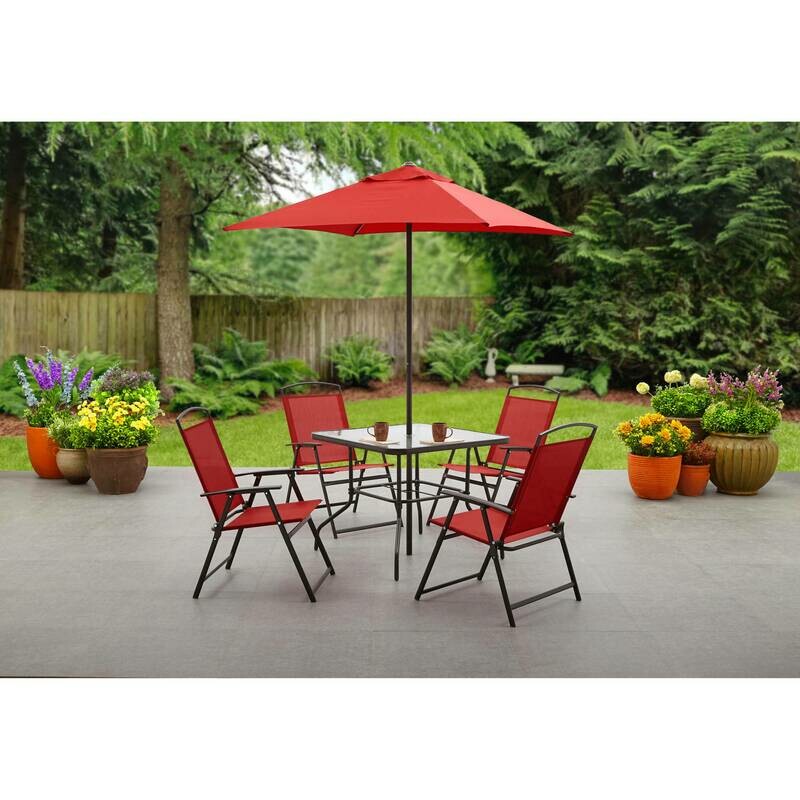 6 Piece Outdoor Patio Dining Set